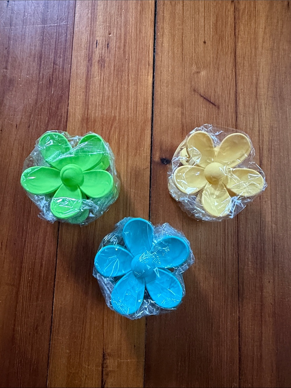 3 Floral Hair Clips